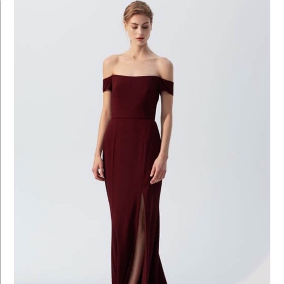 Amsale Dresses & Skirts - Amsale Eden Maroon Dress - worn once!